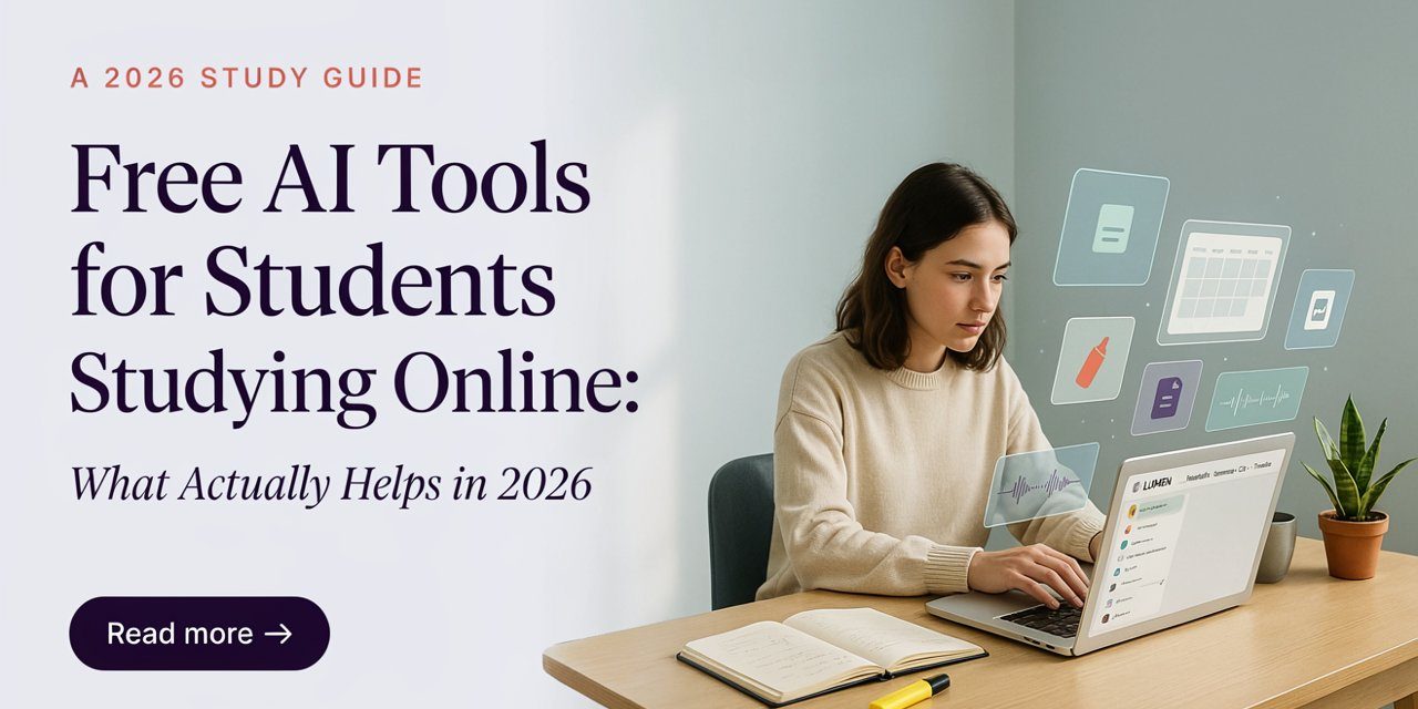 Free AI Tools for Students Studying Online: What Actually Helps in 2026